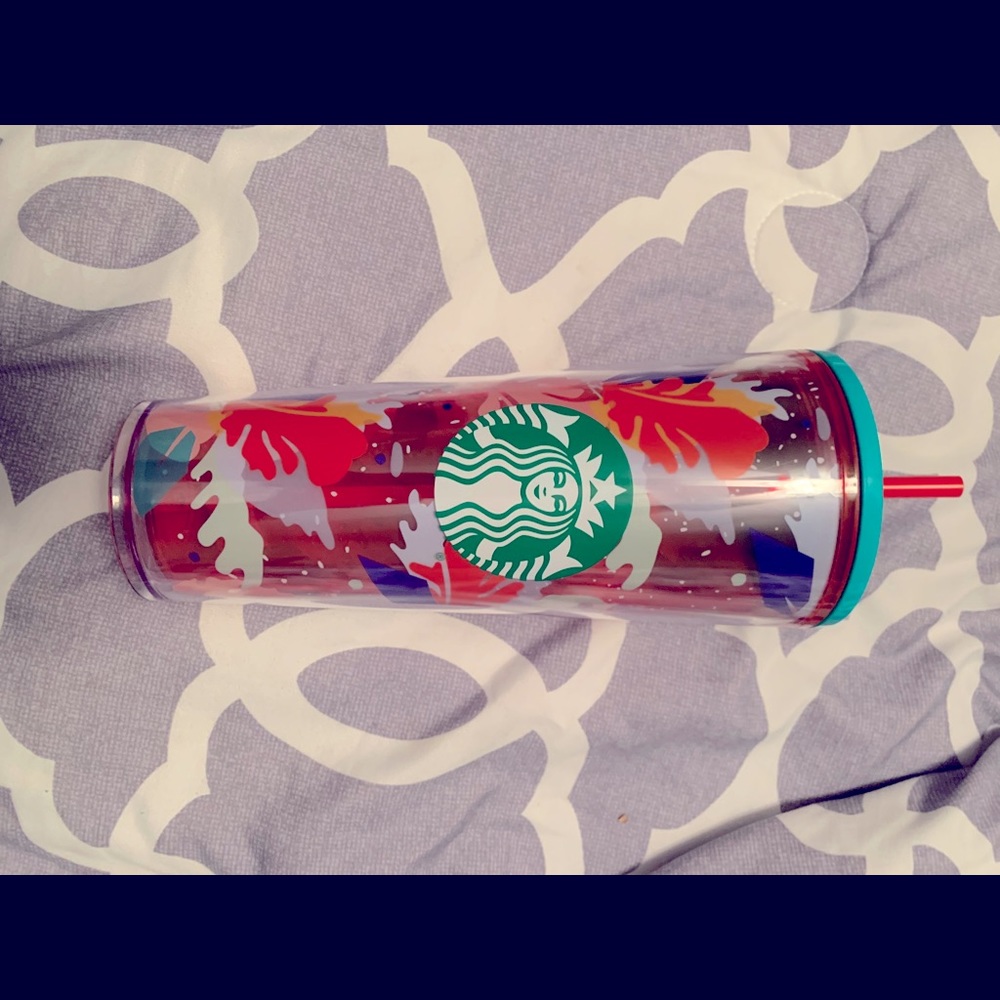 Rare Starbucks Tumbler Hibiscus Leaf 24oz